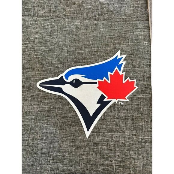 Toronto Blue Jays Gray Backpack With Adjustable Straps & Buckle Closure - Picture 5 of 9